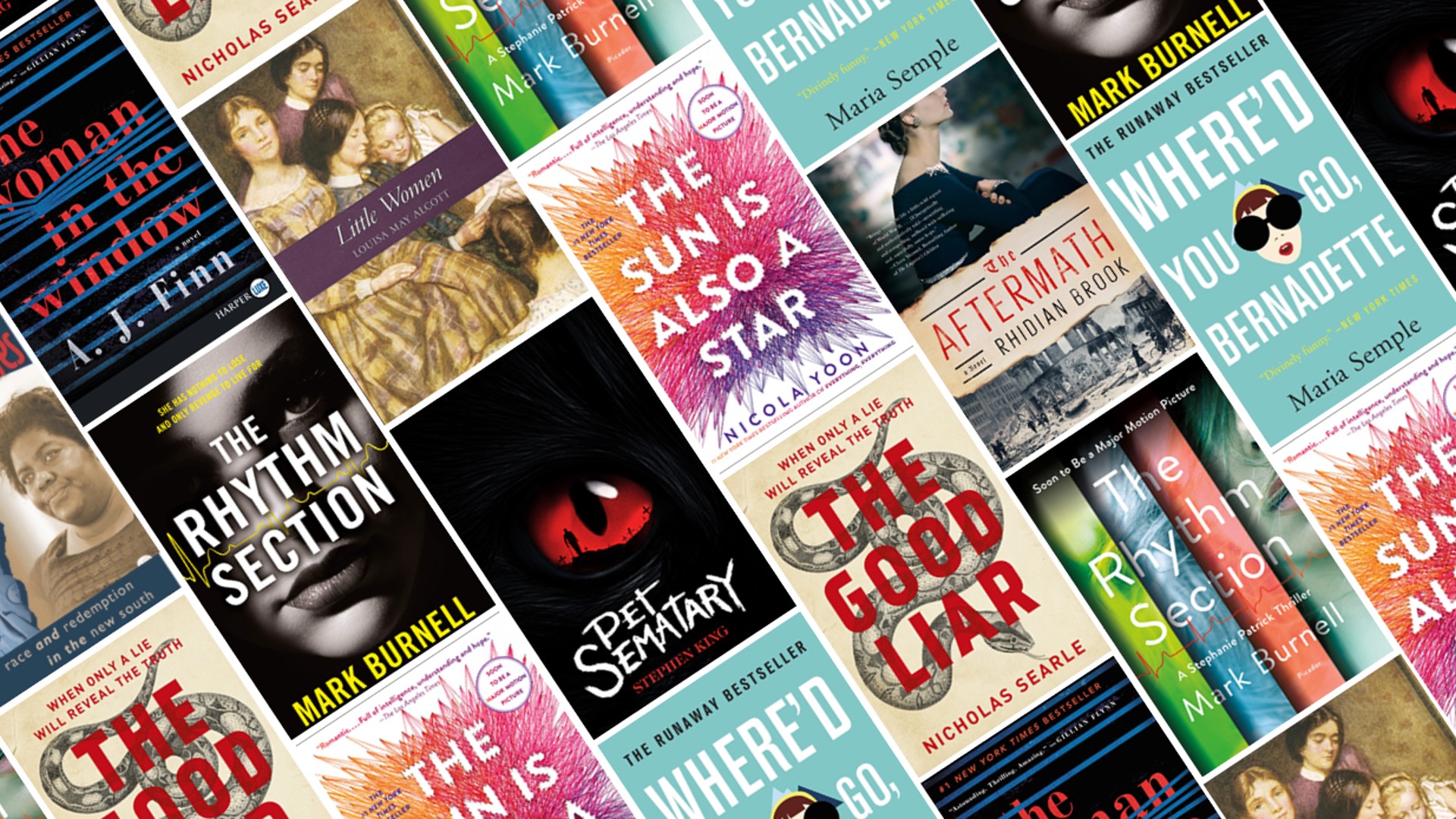 La page de couverture de quelques livres qui ont été adaptés au cinéma